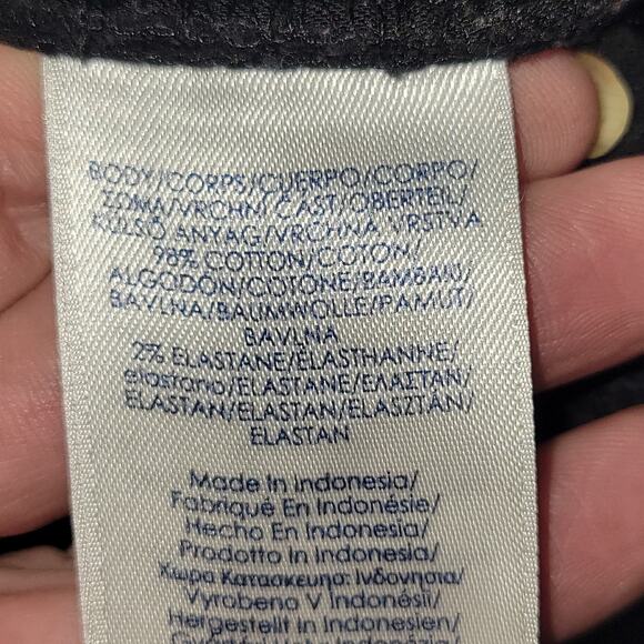 chaps Black Corduroy Pants Womens 4 Cords Straight Leg Favorite Fit - Picture 7 of 9